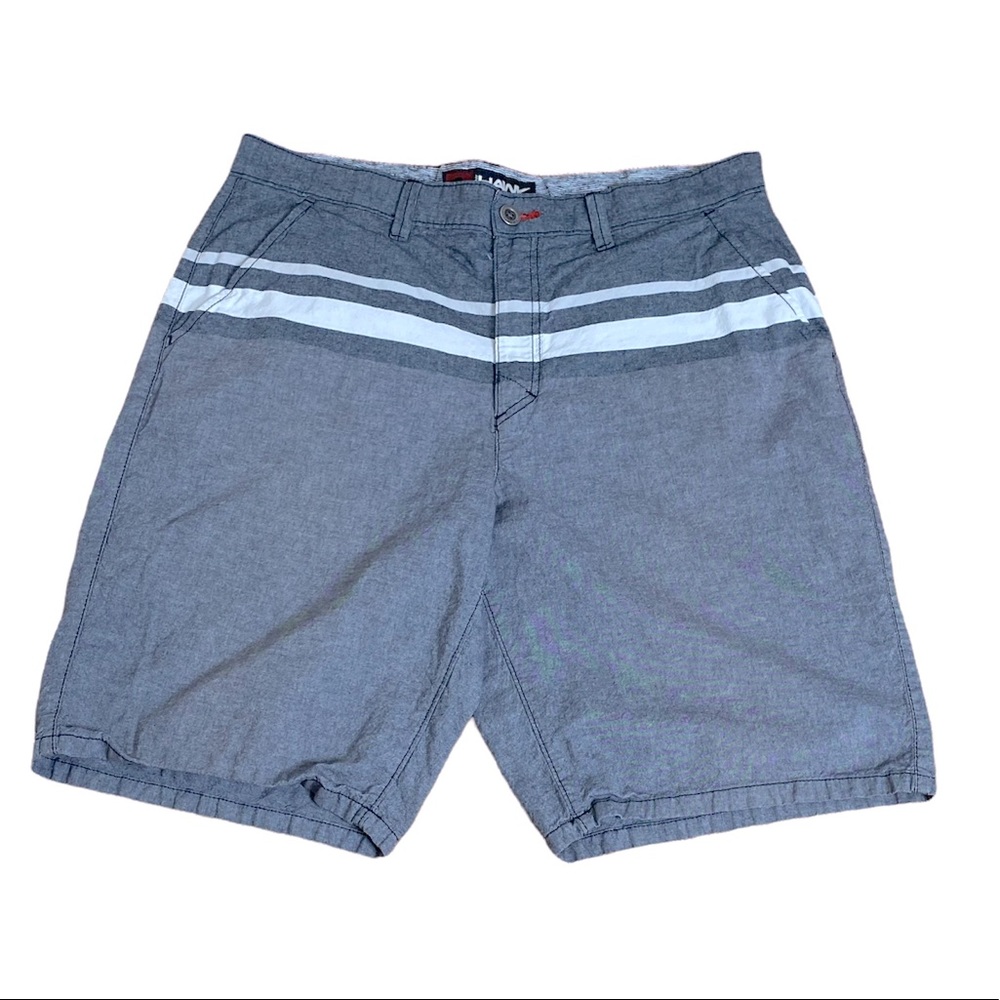 TONY HAWK Gray White Stripe Board Short 36